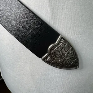 Western Belt Silver Buckle Adjustable Faux Leather Boho Chic Style thumbnail 15