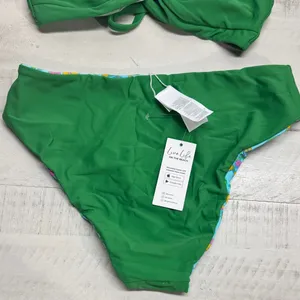 Cupshe Colorful Garden Bikini Top & Reversible Bottoms Set thumbnail 7