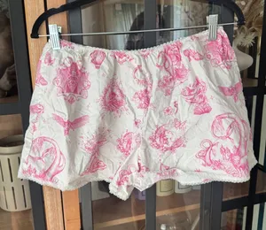 Katie Kime toile wicked print pajamas shorts elastic lace movie wizars of oz thumbnail 1