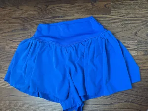 Aerie Offline Blue Flowy Shorts thumbnail 1