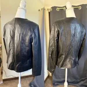 Reba Leather Studded Jacket M Black Y2K Western Rockstar Moto Indie Sleaze thumbnail 6
