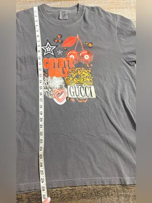 Comfort Colors Pepper Graphic Tee with Red Cherries and Gold Leopard thumbnail 6