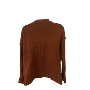 Womens Full Circle Trends Knit Open Cardigan - L Brown thumbnail 3