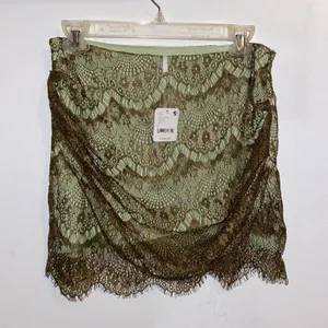 Free People NWT Martini Combo Zoey Lace High-Rise Scalloped Trim Mini Skirt 2 thumbnail 4