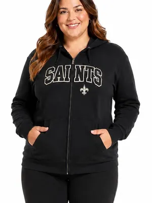 New Orleans Saints Antigua zip up hoodie jacket XXL women’s thumbnail 1