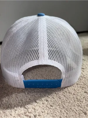 NWOT White & Light Blue Embroidered Richardson Hat “YOU LOOK LIKE YOU LOVE ME” thumbnail 2
