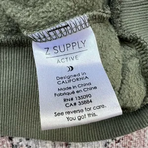 Z Supply NWT Olive Green 'GOALS' Oversized Crewneck Sweatshirt Size Medium thumbnail 12