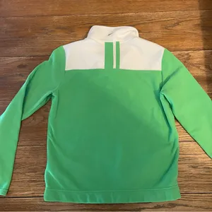 Nike Green‎ and White Fleece Pullover Women’s Large thumbnail 2
