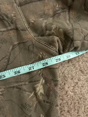 Dairy Boy The Boyfriend Hoodie Evergreen Camo/Pink Appliqué Women's Size Large thumbnail 7