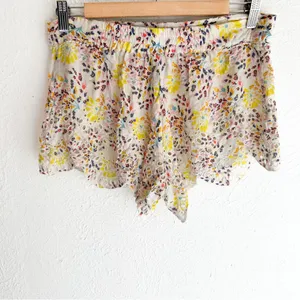 Free People “So Much Fun” Scalloped Floral Eyelet Shorts Small coquette thumbnail 3