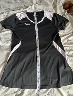 ASICS Black & White Volleyball Jersey Top thumbnail 7