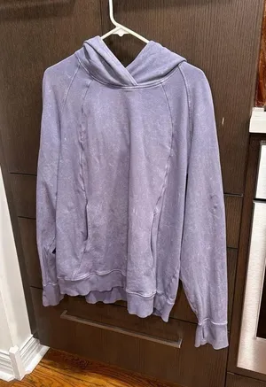 lululemon Scuba Pullover Hoodie in a washed purple quartz color womens XL thumbnail 1