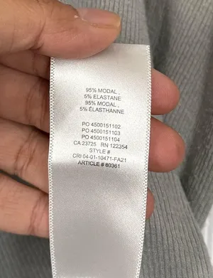 Aritzia Wilfred Grey Thermal Layering Mock Neck Sweater thumbnail 3