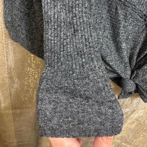 We The Free People Londontown Thermal Tunic Top Charcoal Gray Stretch XS thumbnail 7