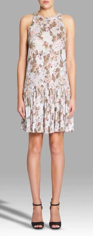 REBECCA TAYLOR PENELOPE JERSEY DRESS - SKY‎ BLUE size small thumbnail 1