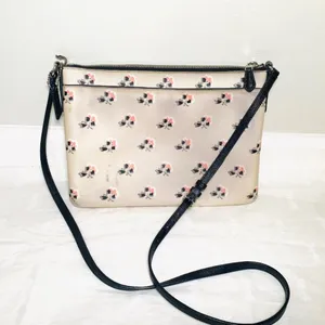 Coach Canvas Crossbody Bag With Floral Print thumbnail 2