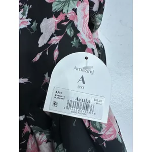 Arula Womens Pink‎ Floral Babydoll Sheer Top Sz 1X Boho Feminine Dainty Coquette thumbnail 8