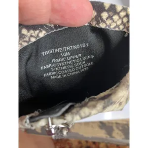 Steve Madden Tristine Booties Women 10M Tan Snakeskin Excellent Block Heel Zip thumbnail 7