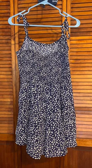 Blue and White Romper Size L thumbnail 1