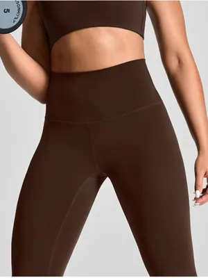 High-Rise Brown Sculpting Leggings thumbnail 3