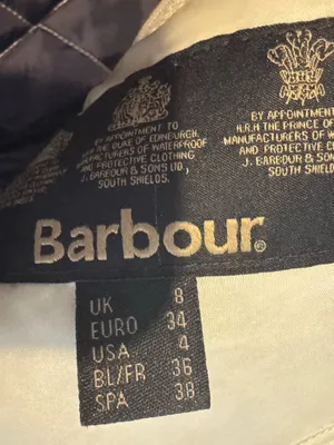 Barbour International Quilted Cream Belted Vest | Size 4 thumbnail 4