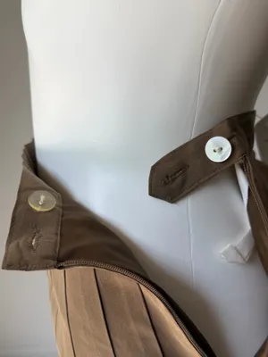 Vintage 100% Silk Pleated A-Line Skirt thumbnail 4