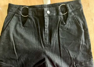 Black O ring cargo jeans Size M thumbnail 5