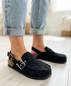 COCONUTS BY MATISSE Tyler Faux Suede Mules 8 Black $95 Retail NEW thumbnail 1