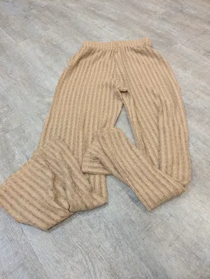 NWT Illa Illa Tan Textured Pants Size Small thumbnail 4