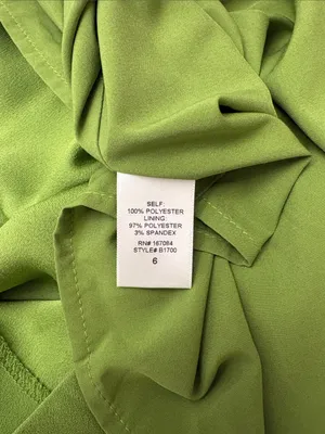 Pomander Place Leah Pistachio Green Cape Sleeve Midi Dress Women Size 6 #B1700 thumbnail 9