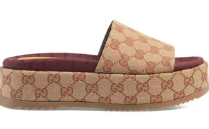 Gucci GG Supreme Platform Sandal thumbnail 1