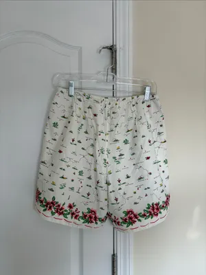 J. Crew Cosmo short in map-print cotton poplin S thumbnail 8