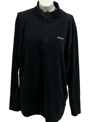 Columbia black full 1/4 zip jacket thumbnail 1
