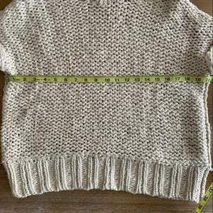 Free People Chunky Cotton Knit Cowl Neck Sweater thumbnail 9