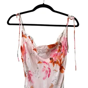 ZARA Safia Satin Floral Mini Dress Pink X-Small‎ thumbnail 3