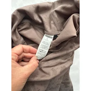 Alphalete Surface Power Leggings Pebble Print Mocha Medium thumbnail 7