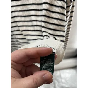LRL cream & black striped Off Shoulders‎ coastal/farmhouse chic vibe XL thumbnail 4
