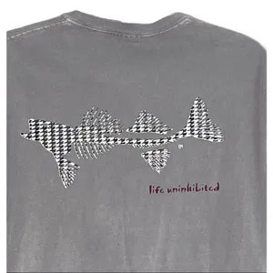 Coastal Cotton life uninhibited houndstooth fish skeleton tshirt medium thumbnail 6