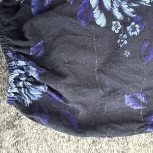 Old Navy Floral Babydoll Blouse XL Square Neck Blue Long Sleeve Cottagecore thumbnail 14