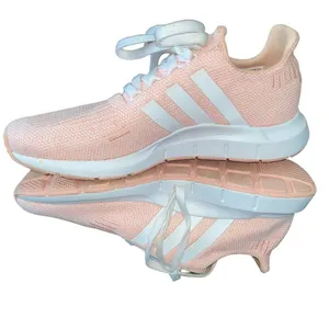 Adidas Swift Three Stripes Running Shoes Barbie Pink with White Sole sz 6.5 thumbnail 3