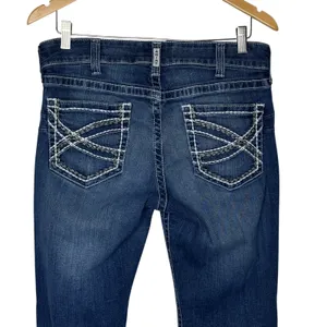 Ariat Real Women's Mid Rise Boot Cut Jeans Pre-Owned Size 32R thumbnail 5