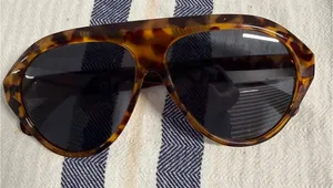 Foster Grant Oversized Tortoise Shell Sunglasses Brown Gradient Lenses UV thumbnail 1