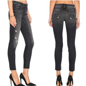 Mother Looker Ankle Denim Fray thumbnail 2