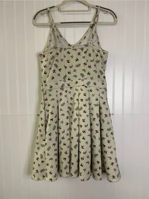 Hot Topic Ivory Frog & Mushroom Lace-Up Dress thumbnail 2