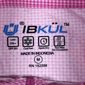 IBKUL Shirt Womens Medium Pink White Golf Pickleball UPF50+ Beach Top 1/4 Zip thumbnail 3