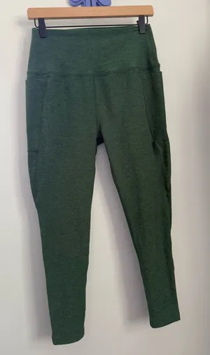 Beyond Yoga XL Spacedye Pockets High Waist Leggings Hunter Green Athletic Comfy thumbnail 1