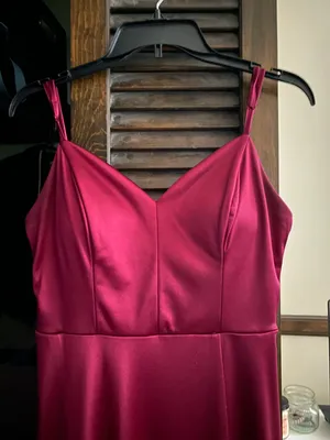 Macy's maroon prom dress thumbnail 3
