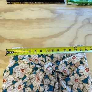 By Anthropologie Geordie Floral Front Tie Paperbag Bermuda Summer Boho Shorts XS thumbnail 9