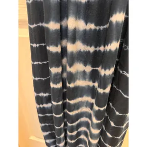 Japna Navy Blue Tie Dye Maxi Dress Ruffle Overlay Adjustable‎ Straps Women's Small thumbnail 2