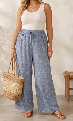 VINTAGE TALBOTS Floral High Rise Flowy Pants thumbnail 1